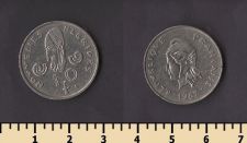 Новые Гебриды 10 франков 1967