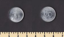 Словения 20 стотинов 1992