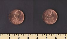 Эфиопия 1 цент 1944