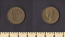 Мадагаскар 10 франков 1953