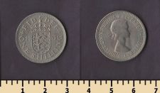 Великобритания 1 шиллинг 1953
