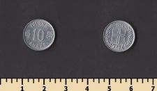 Исландия 10 аурар 1974