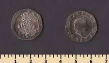 Великобритания 20 пенсов 2000
