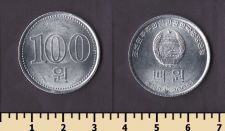 Северная Корея 100 вон 2005