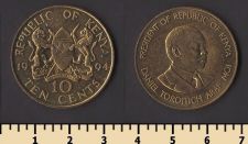 Кения 10 центов 1994
