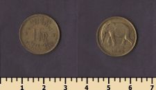 Бельгийское Конго 1 франк 1949