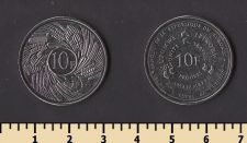 Бурунди 10 франков 2011