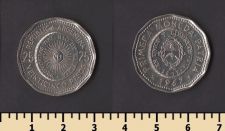 Аргентина 25 песо 1967