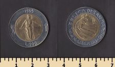 Сан-Марино 500 лир 1985