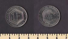 Франция 1 франк 1988