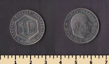 Франция 1 франк 1988