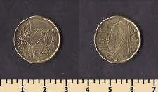 Франция 20 евроцентов 2024