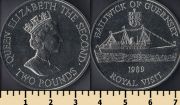 Гернси остров 2 фунта 1989