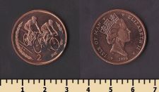 Мэн остров 2 пенса 1996