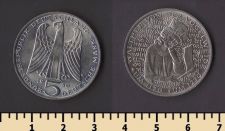 ФРГ 5 марок 1980