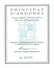 Набор Андорра 4 монеты 1988